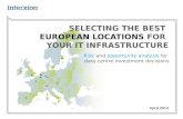 Selecting the best european locations for your IT infratructure