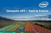Compute API –Past & Future