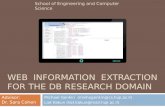 Web Information Extraction for the Database Research Domain