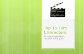 Top 15 Film Characters