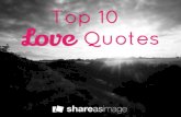 Top 10 Love Quotes