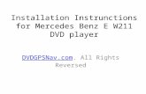 Installation instrunctions for Mercedes Benz E W211 DVD Player