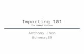 Importing 101 - The Naked Minimum