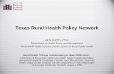 Texas Rural Health Policy Network - Gamm