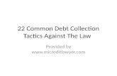 22 Common Debt Collection Tactics Against The Law