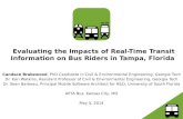 APTA 2014 - Evaluating the Impacts of Real-Time Transit Information on Bus Riders in Tampa, Florida