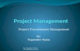 Project Management-Project procurement Management