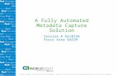 BMO's Fully Automated SOA ETL Metadata Capture Soln