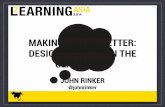 Making Things Better: Design thinking in the Classroom
