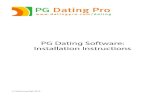 PG Dating Software Installation Instructions