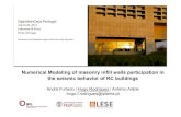 Numerical Modelling of Masonry Infill Walls Participation in the Seismic Behaviour of RC Buildings
