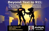 Beyond Text to 911: Multimedia in the PSAP