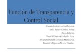 Función de transparecia y control social