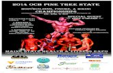 2014 OCB Pine Tree State ~ Bodybuilding, Figure & Bikini Championships Event Poster