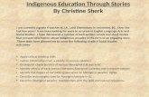 Indigenous Education Through Stories by Christine Sherk