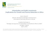 Urbanization and Public Investment: Implications for Growth and Poverty Reduction in Africa