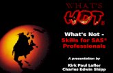 Whats Hot, Whats Not   Skills For Sas® Professionals (Presentation)