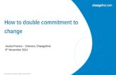 Webinar - 'How to Double Commitment to Change
