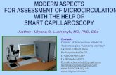 MODERN ASPECTS FOR ASSESSMENT OF MICROCIRCULATION WITH - MODERN ...