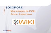 Socomore : Mise en place de XWiki - Retour d’expérience