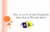 The a to z of the english speaking world1