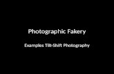 Photographic fakery, Examples of tilt-shift photography