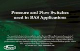 Pressure and Flow Switches used in Building Automation Systems