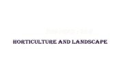Horticulture and landscape