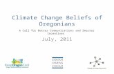 Climate change attitudes in Oregon