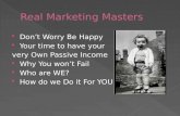 Real marketing masters