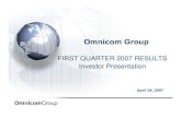 omnicom group  Q1 2007 Investor Presentation