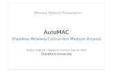 Auto mac rateless wireless concurrent medium access