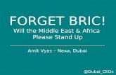 Forget BRIC - Will the Middle East & Africa Please stand up. SXSW 2014 Presentation