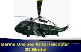 MARINE ONE SEA KING HELICOPTER 3D MODEL