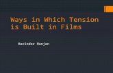 Ways in which tension is built in films