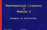 NCV2 Mathematical Literacy Hands-On Training Activities Module 3