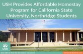 Affordable Homestay Program for California State University, Northridge Students