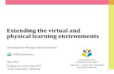 Extending the virtual and physical learning environments