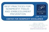 Best Practices for Nonprofit Fraud and Embezzlement Prevention