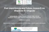 Past experience and future research on Diapause in Uruguay Iglesias limnologia2012 final