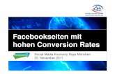 Facebookseiten mit hohen Conversion Rates - Social Media Economy Days München 2011