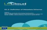 LoCloud - D1.2: Definition of Metadata Schemas