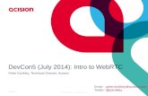 DevCon5 (July 2014) - Intro to WebRTC