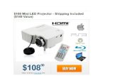 $108 aud mini led projector   shipping included
