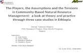 The Players, the Assumptions and the Tensions in Community-Based Natural Resource Management (by Dereje Tadesse)