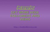 Get 100 followers on keek