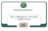 Corporate Affairs Commission 'Transforming' Presentation CRF 2009
