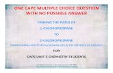 Free Radical Substitution Of Propane -  An Unanswerable CAPE Chemistry Question Related To Unit 2 Module 1