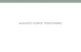 Positivismo de Augusto Comte