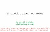 Introduction to HMMs in Bioinformatics